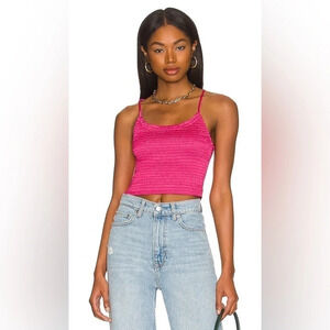 NWT Free People Right on Cami in Fuchsia